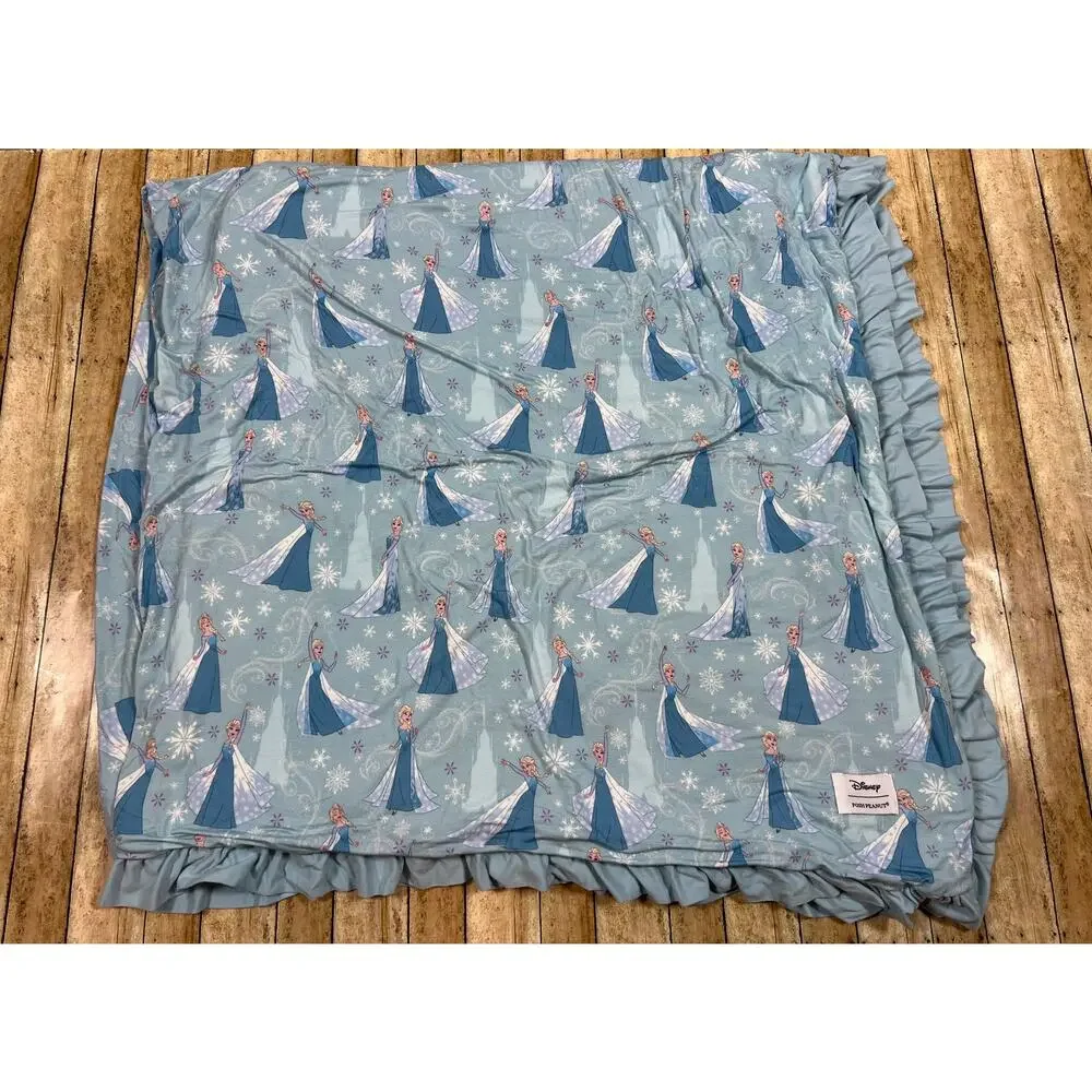 Posh Peanut Disney Frozen Elsa Luxe Patoo Bamboo Blanket 60x60